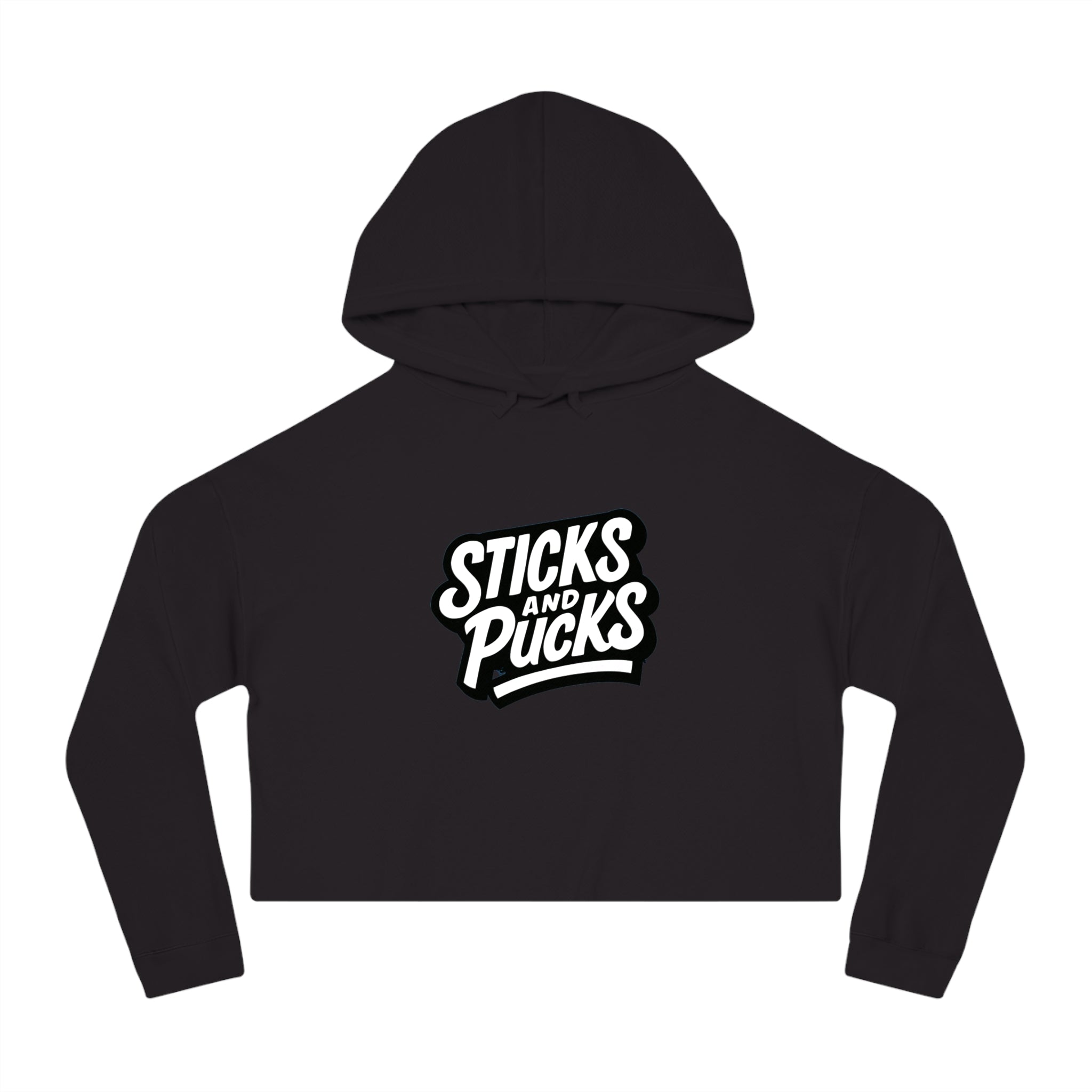 Women's Sticks and Pucks Cropped Launch Hoodie