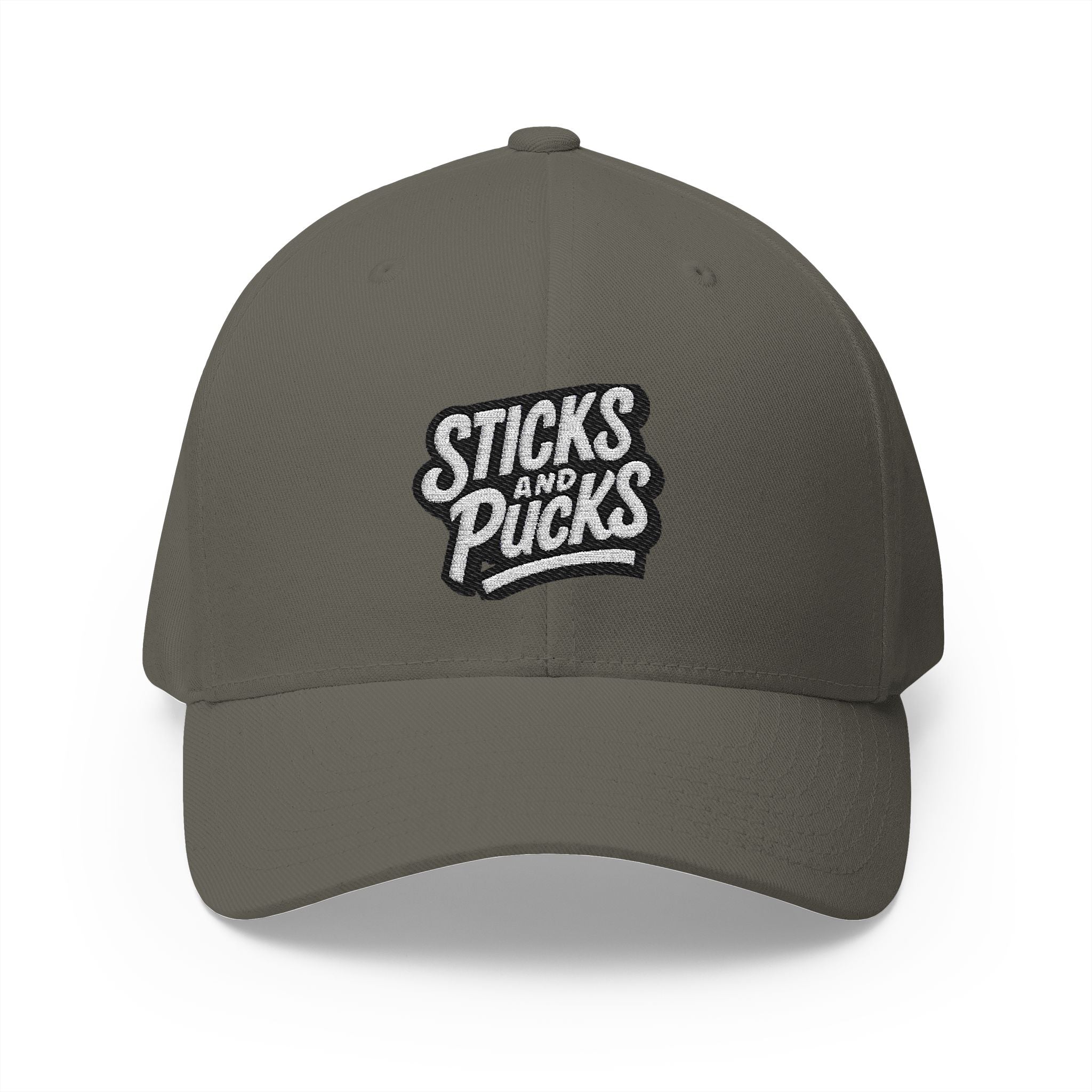 Sticks and Pucks Launch Embroidered FlexFit Hat