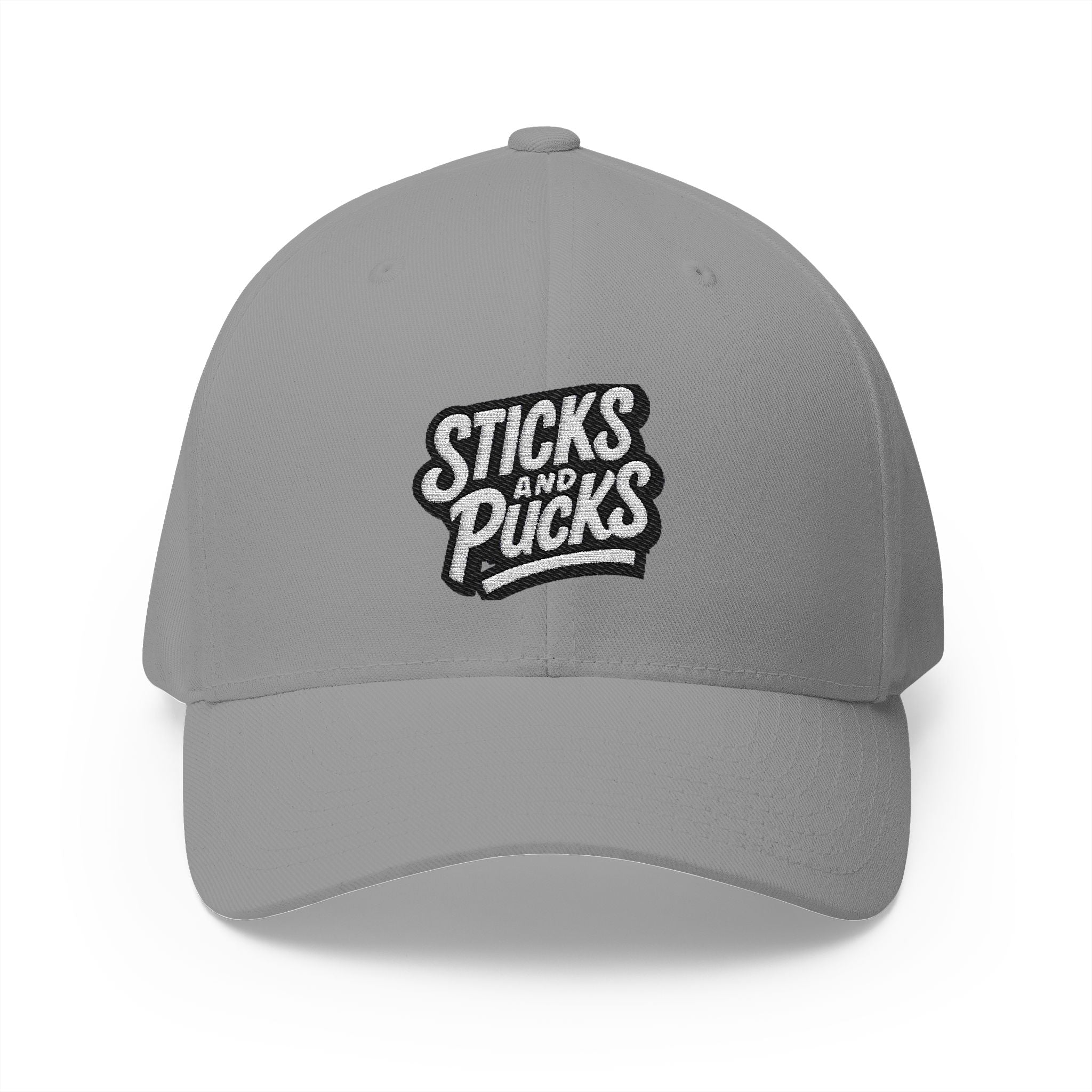 Sticks and Pucks Launch Embroidered FlexFit Hat