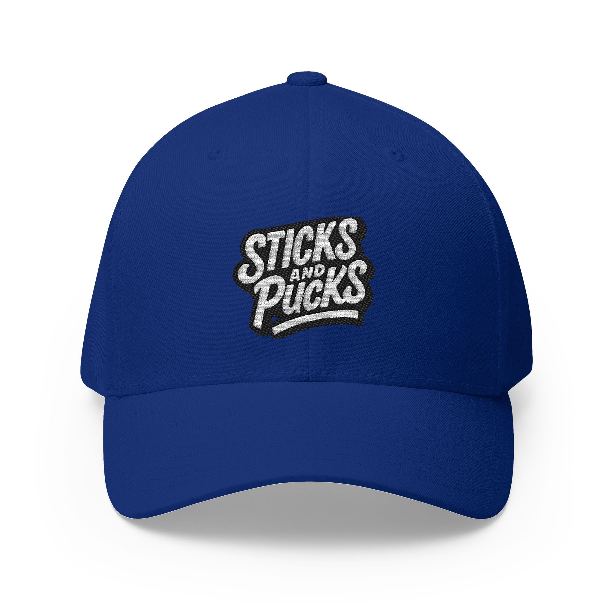 Sticks and Pucks Launch Embroidered FlexFit Hat