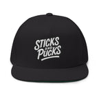 Sticks and Pucks Launch Flat Brim SnapBack Hat