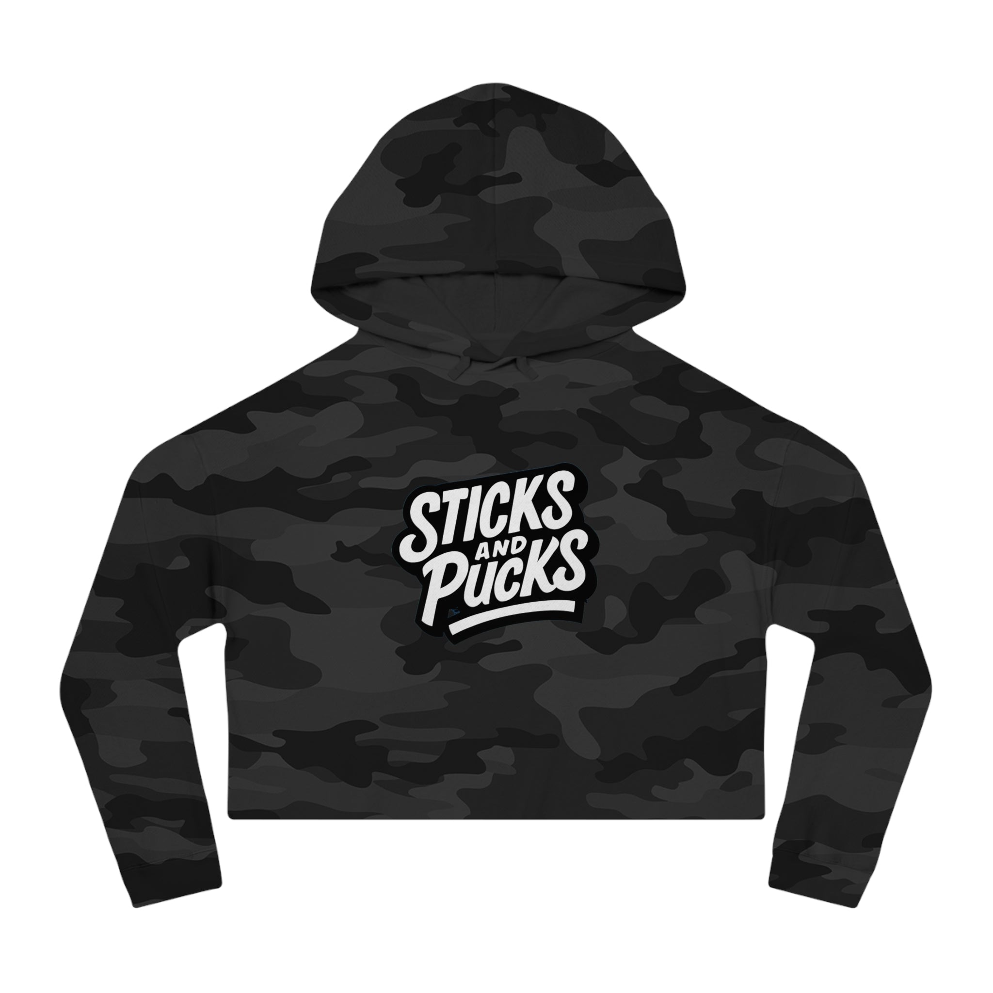 Women's Sticks and Pucks Cropped Launch Hoodie